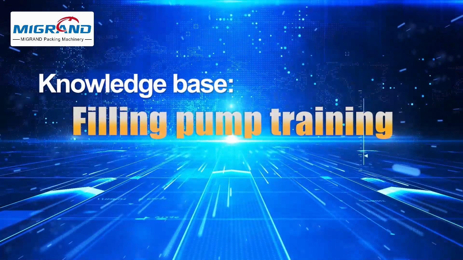 Filling Pump Knowledge Training