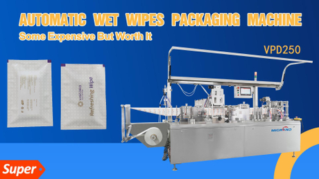 VPD250 wet wipes packing machine export to india.jpg