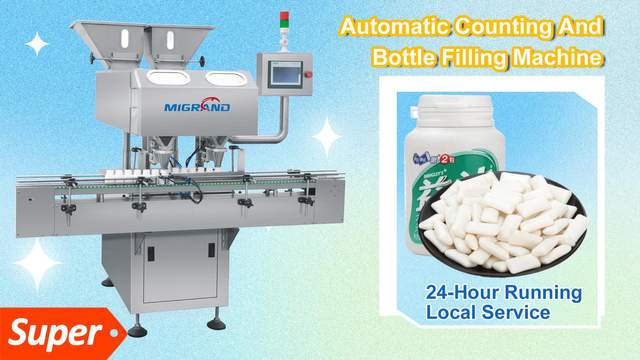 GD 16 Channel Chewing Gum Counting Bottling Machine