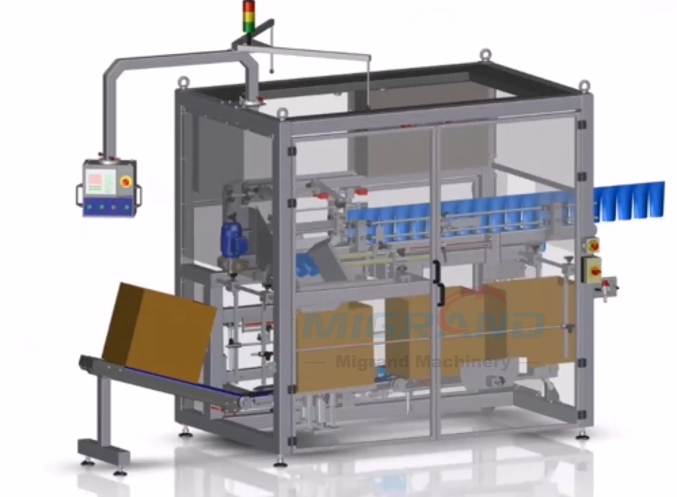 Drop-in packing machine