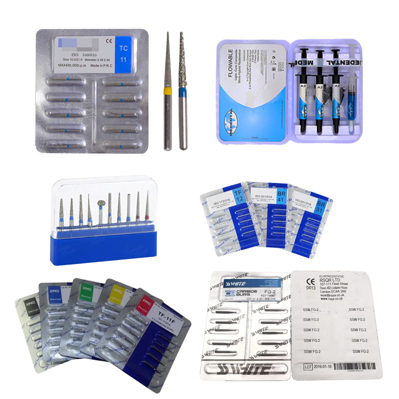 Dental burs needle sample