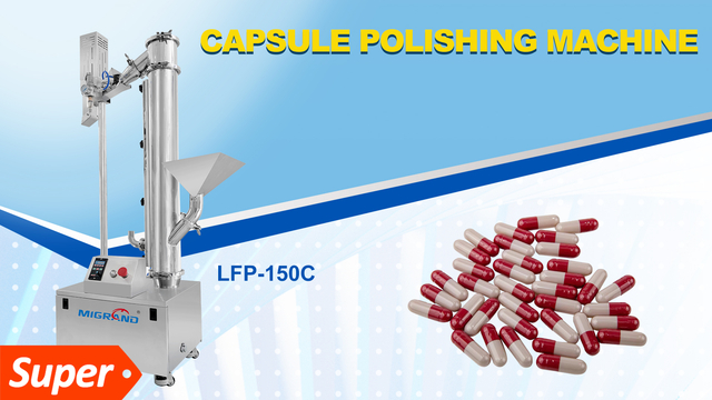 LFP-150 Vertical Capsule Polisher with Sorter