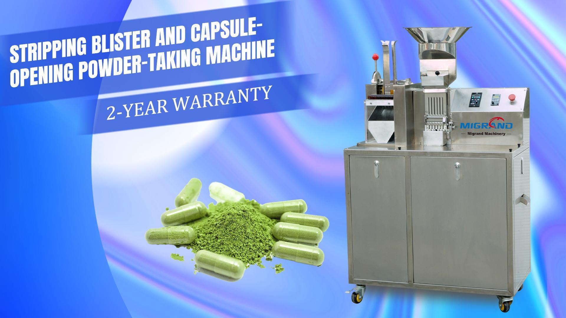 Stripping Blister Capsule Opening Powder Taking Machine