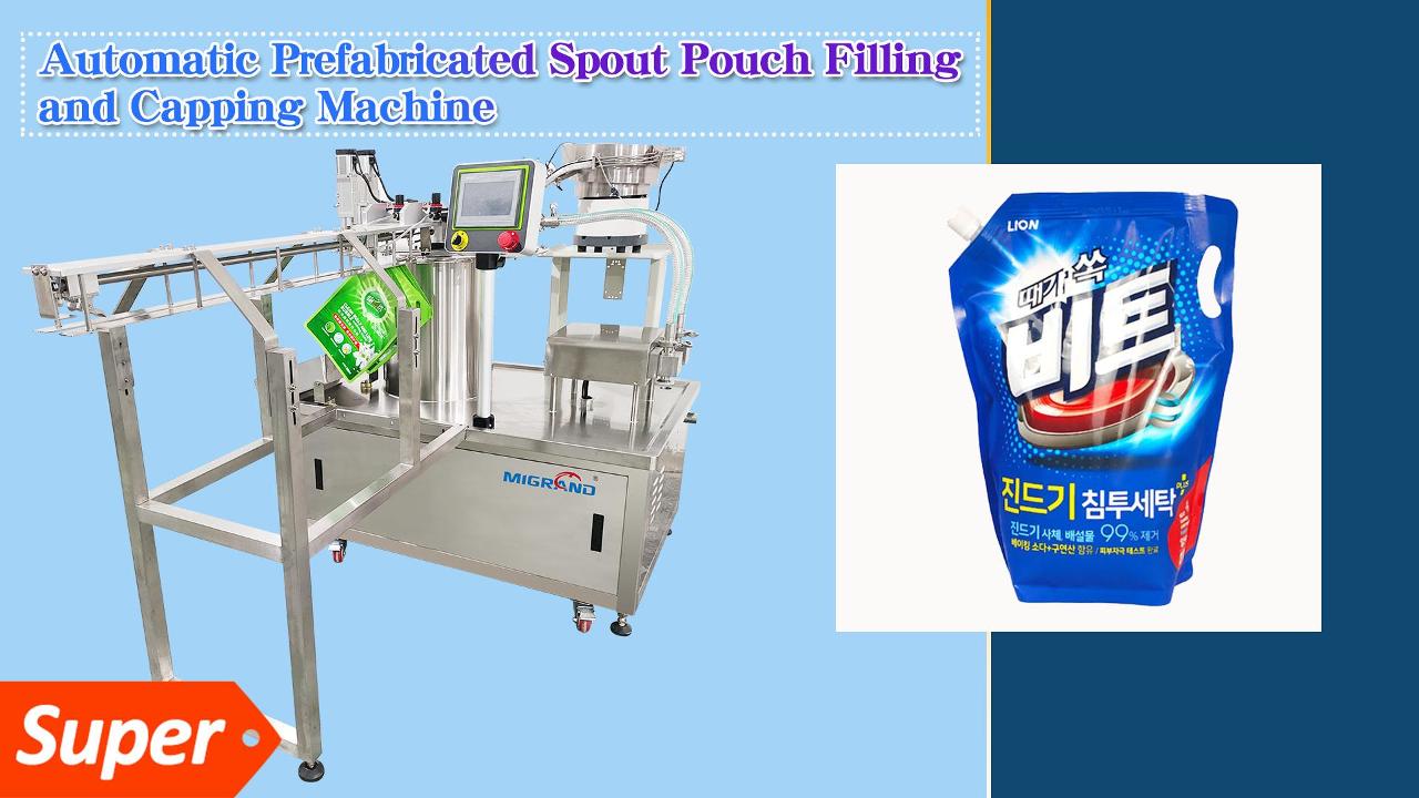 FAT Video of Automatic Pre-made Doypack Filling And Capping Machine