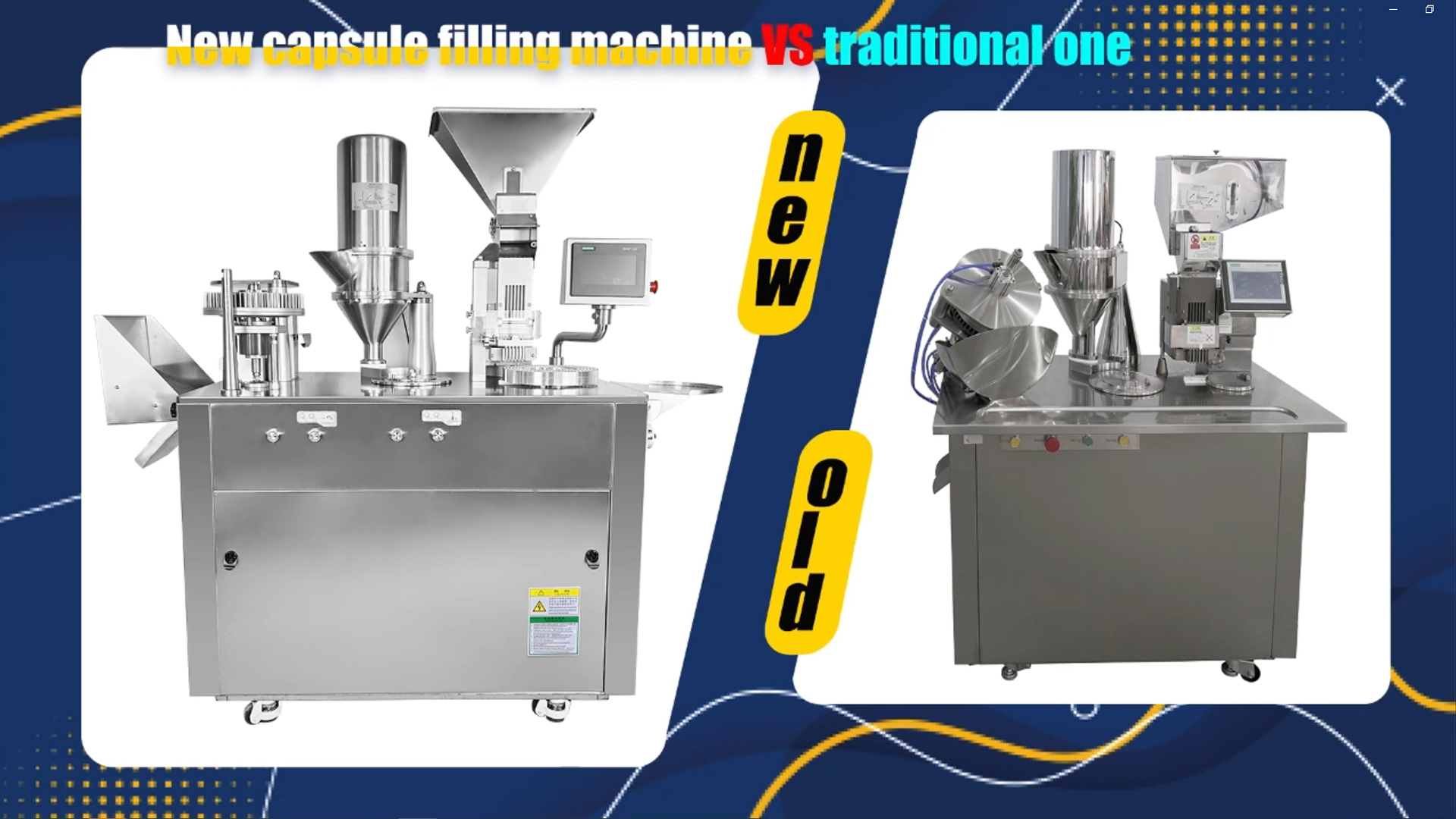 New capsule filling machine VS traditional one