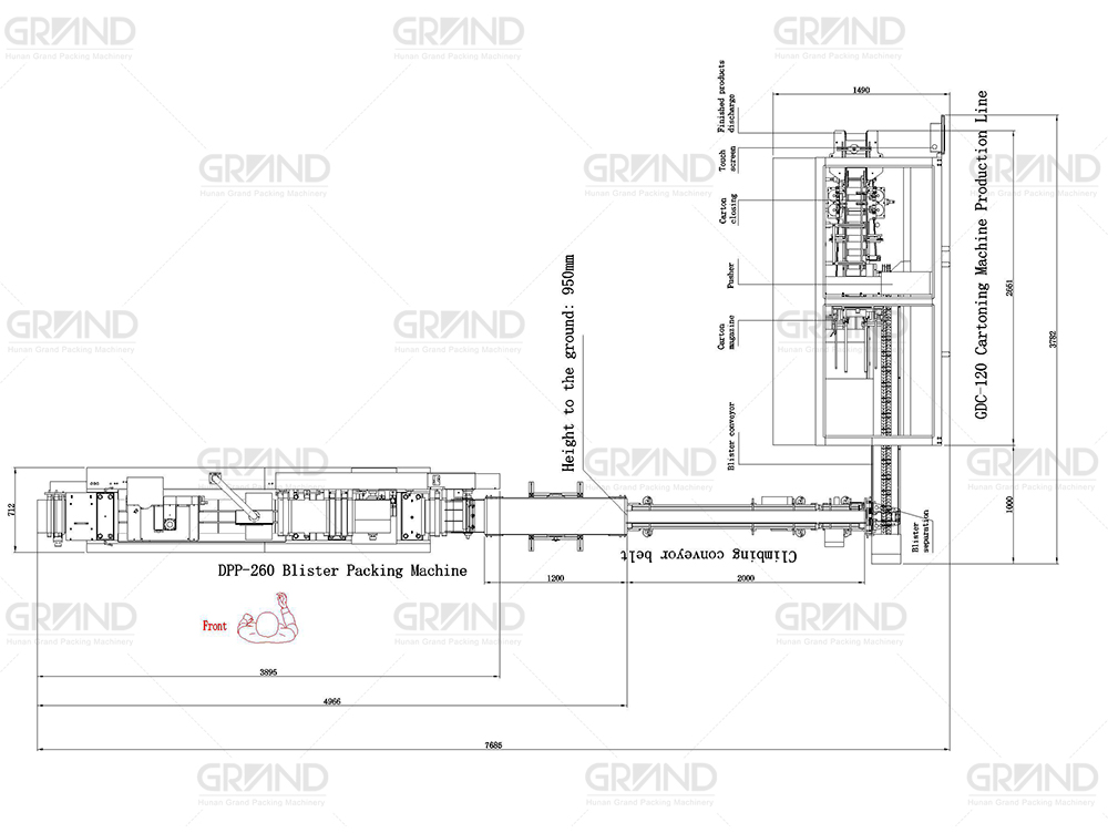 DPP-260 Flat-type Blister Packing Machine +GSZ-130