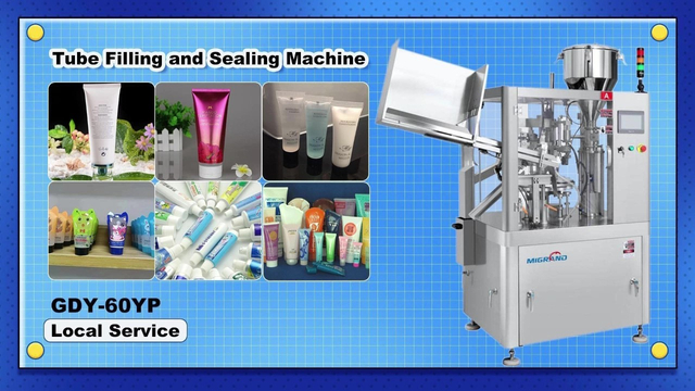 GDY-60YP Cosmetic Cream Tube Filling And Sealing Machine