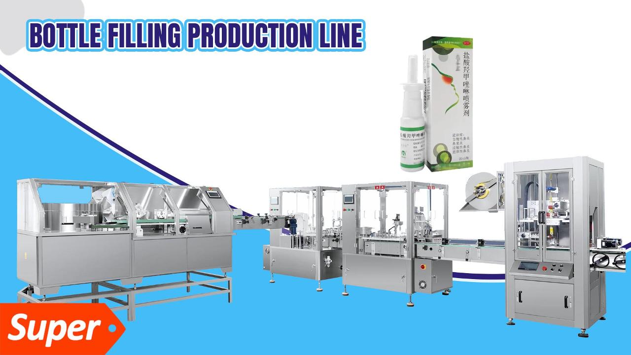  Three-in-one Production Line for Nasal Sprays, Throat Sprays, And Syrups.