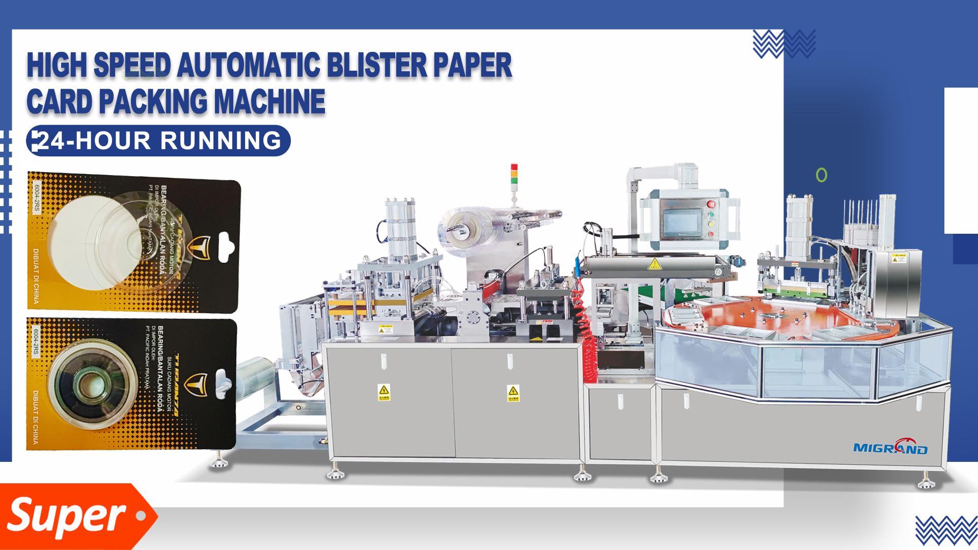 Export To Taiwan-Blister Card Packing Machine For Bearing