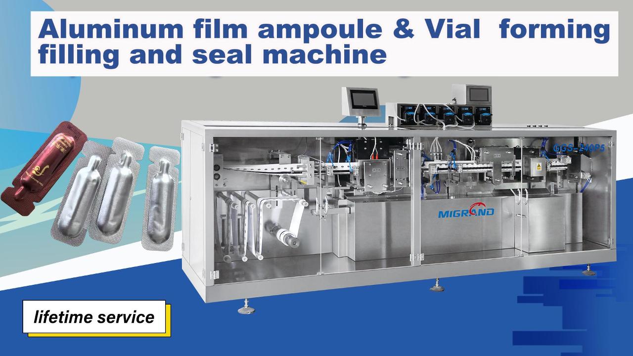 0.5-10ml Monodose Aluminiume Vial Forming Filling Sealing Machine