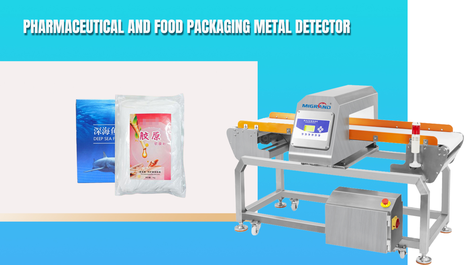 Food package metal detector