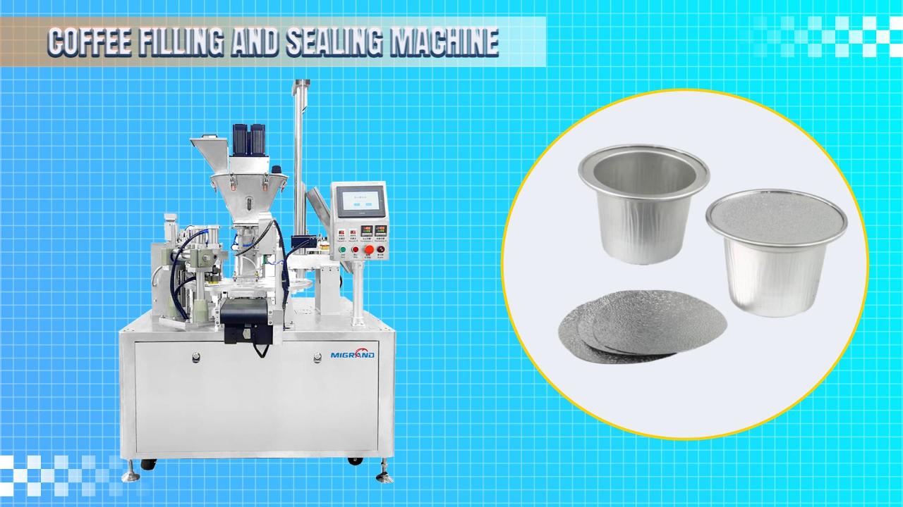 Double Output Rotary Coffee Capsule Filling Machine