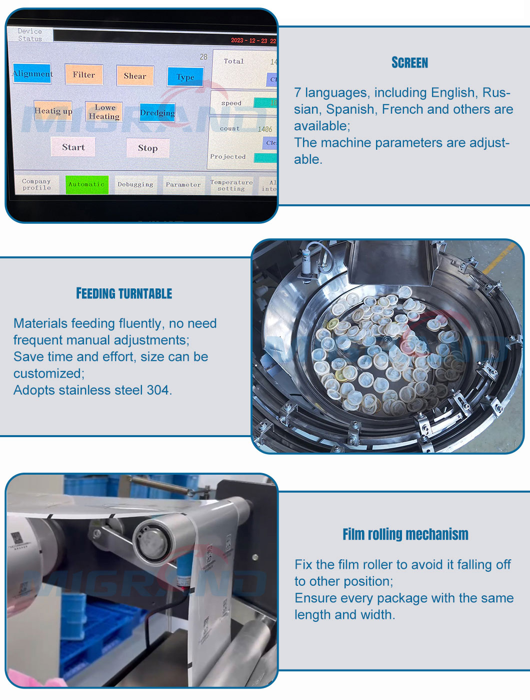 condom packing machine details