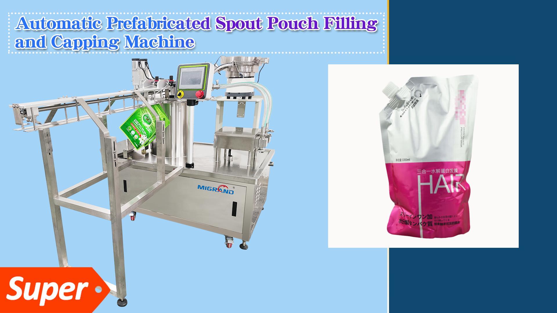 GDL02 Premade Doypack with Nozzle Filling Capping Machine