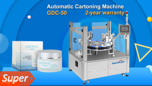 GDC-50 Automatic Facial Cream Bottle Cartoning Machine For Cosmetic
