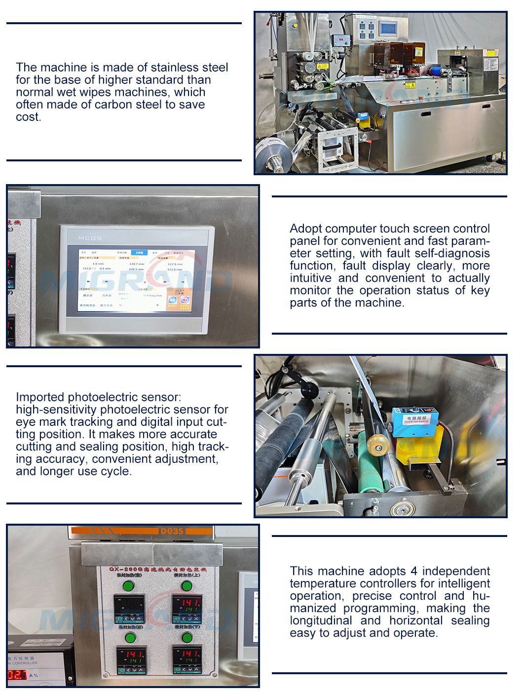 details of wet wipes machine line21