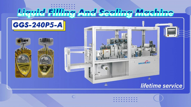 GGS-240 P5A Plastic Vial ThermoForming Olive Oil Filling And Sealing Machine 