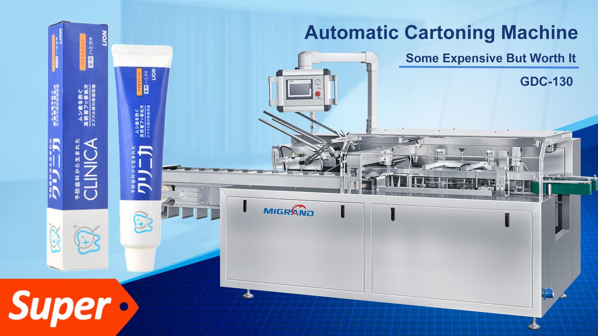 Automatic Toothpaste Tube Cartoning Machine