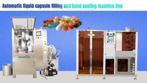 Automatic Liquid Capsule Filling And Band Sealing Machine Line