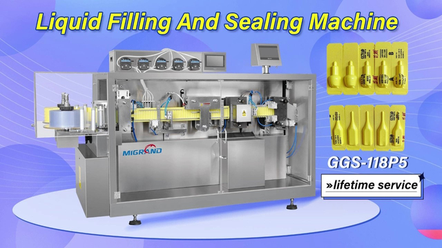 GGS-118P5 Suppository Vial Forming Filling And Sealing Machine 