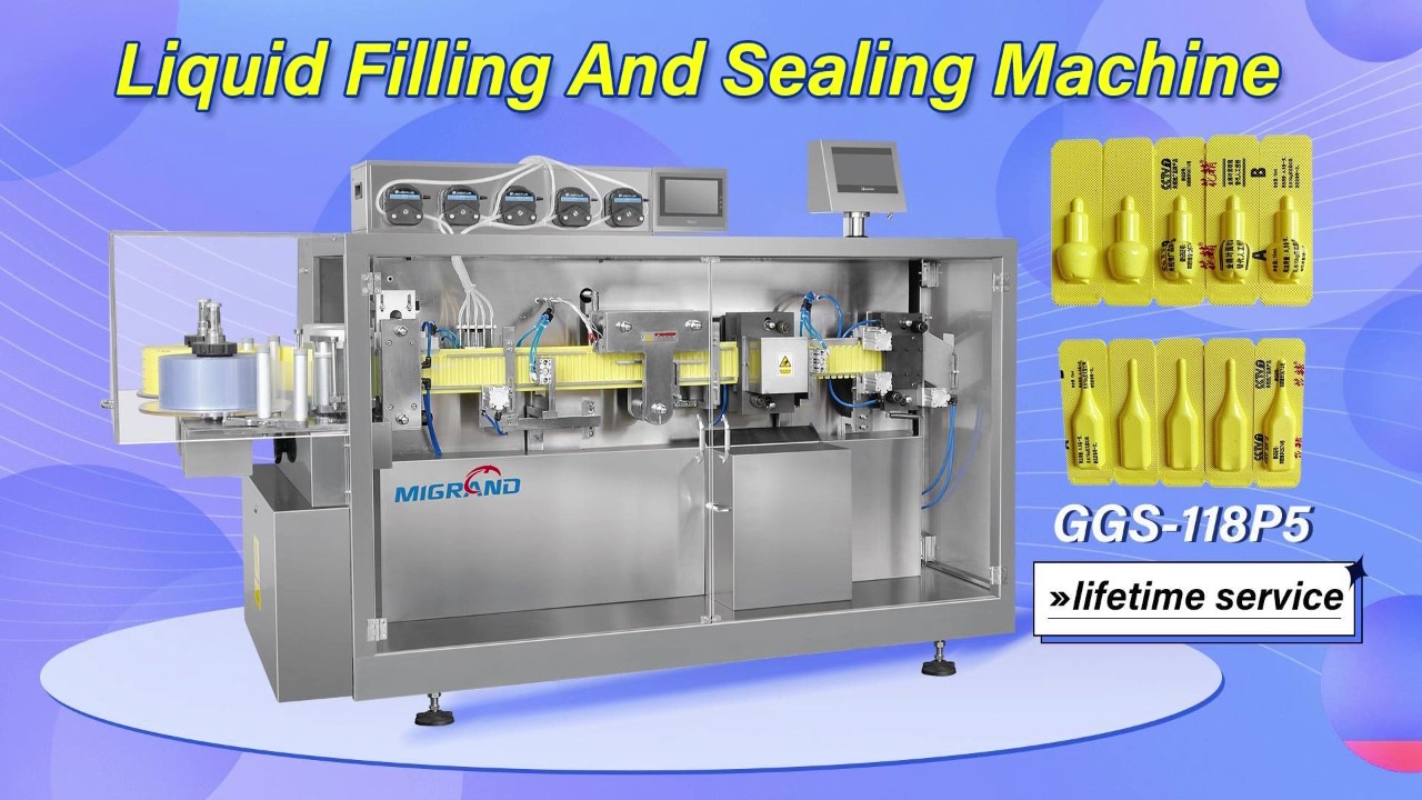 GGS-118P5 Suppository Vial Forming Filling And Sealing Machine 