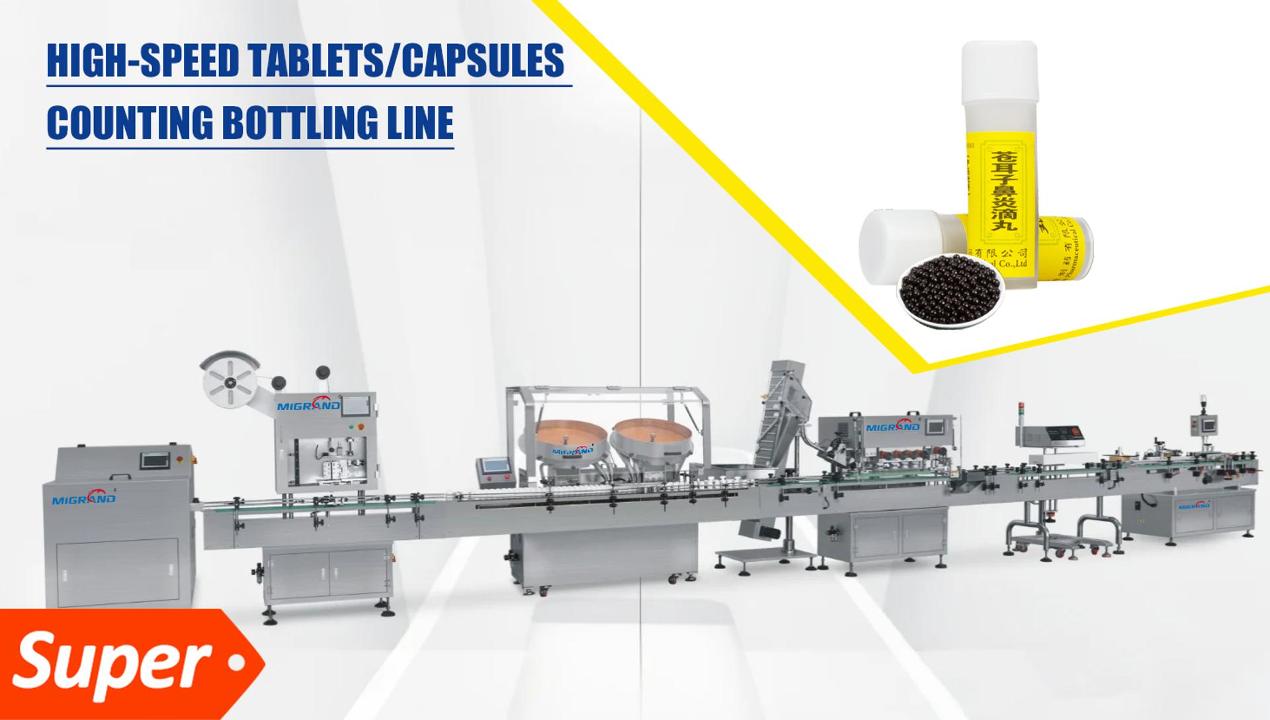 Four-head Disc Counting Pill Bottling Line