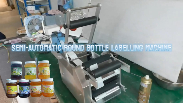 Semi Automatic Round Bottle Labeling Machine