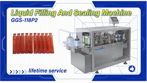 GGS-118P2 Veterinary Drops Liquid Filling And Sealing Machine 