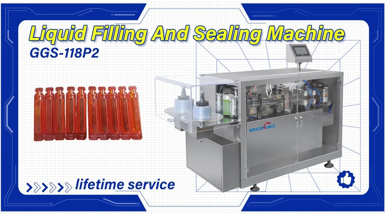 GGS-118P2 Veterinary Drops Liquid Filling And Sealing Machine 