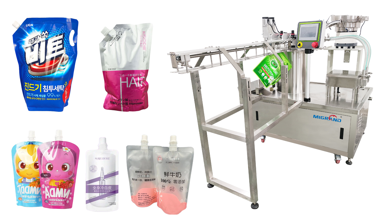 GDL20 spout pouches filling capping machine