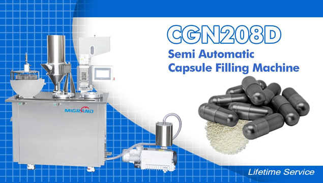 CGN208-D2 Semi Automatic Pellets Capsule Filling Machine