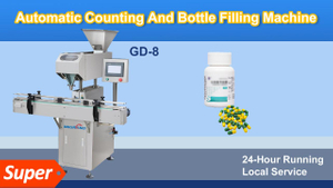 8-channel Capsule Counting And Bottle Filling Machine FAT Video for France Customer