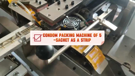 Automatic Rectangular Sachet Condom Packaging Machine