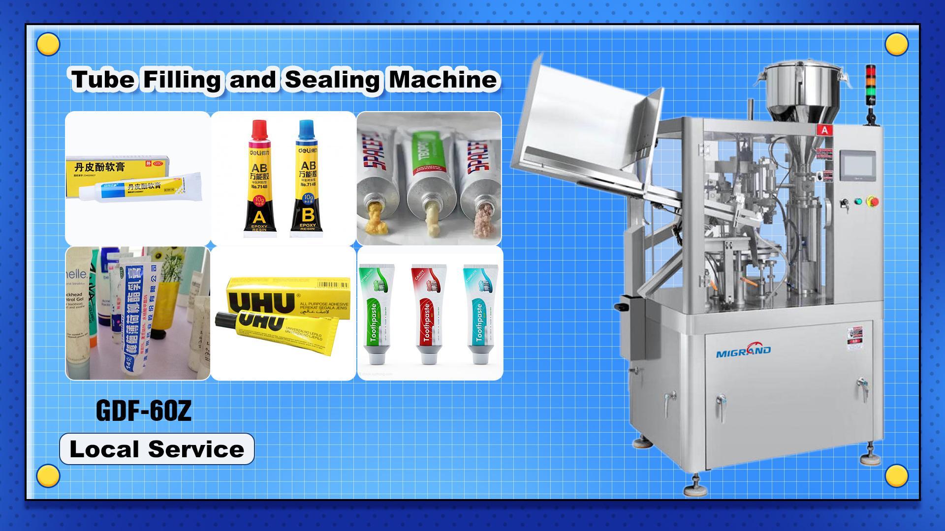 GDF-60Z Super Glue Tube Filling And Sealing Machine