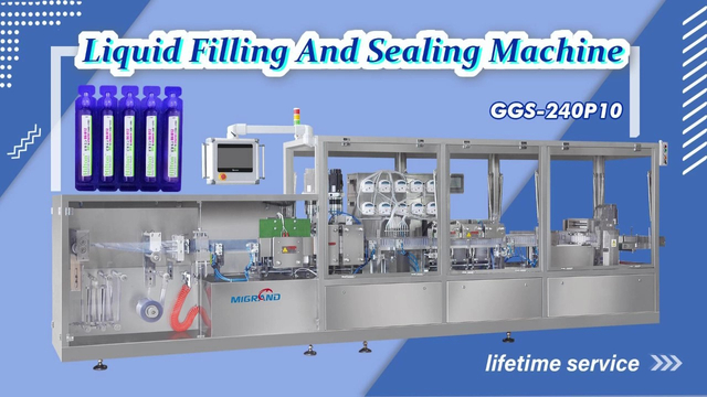 GGS-240P10 Liquid Filling And Sealing Machine