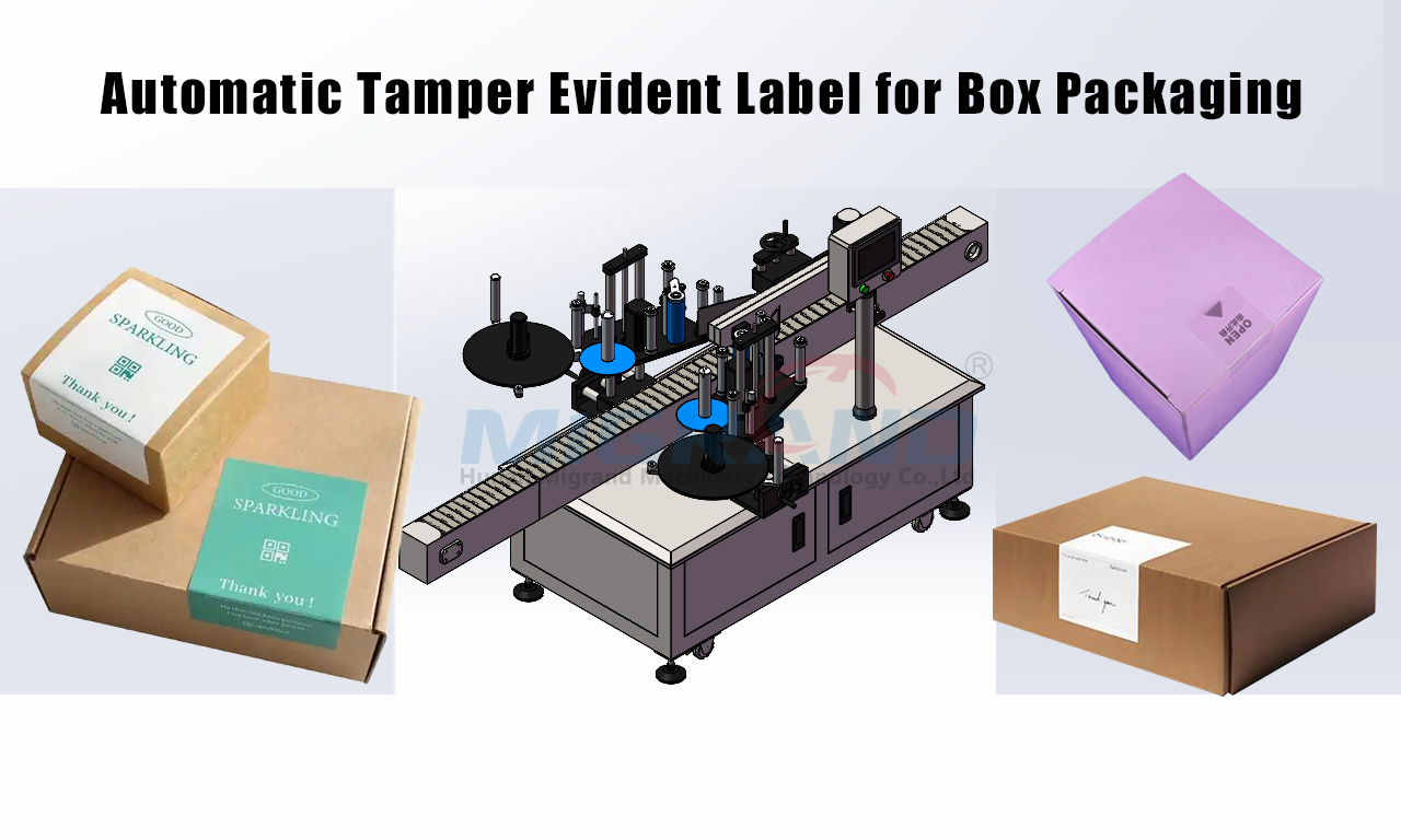 Tamper Evident Labeling Machine for Corner-Sealed Boxes