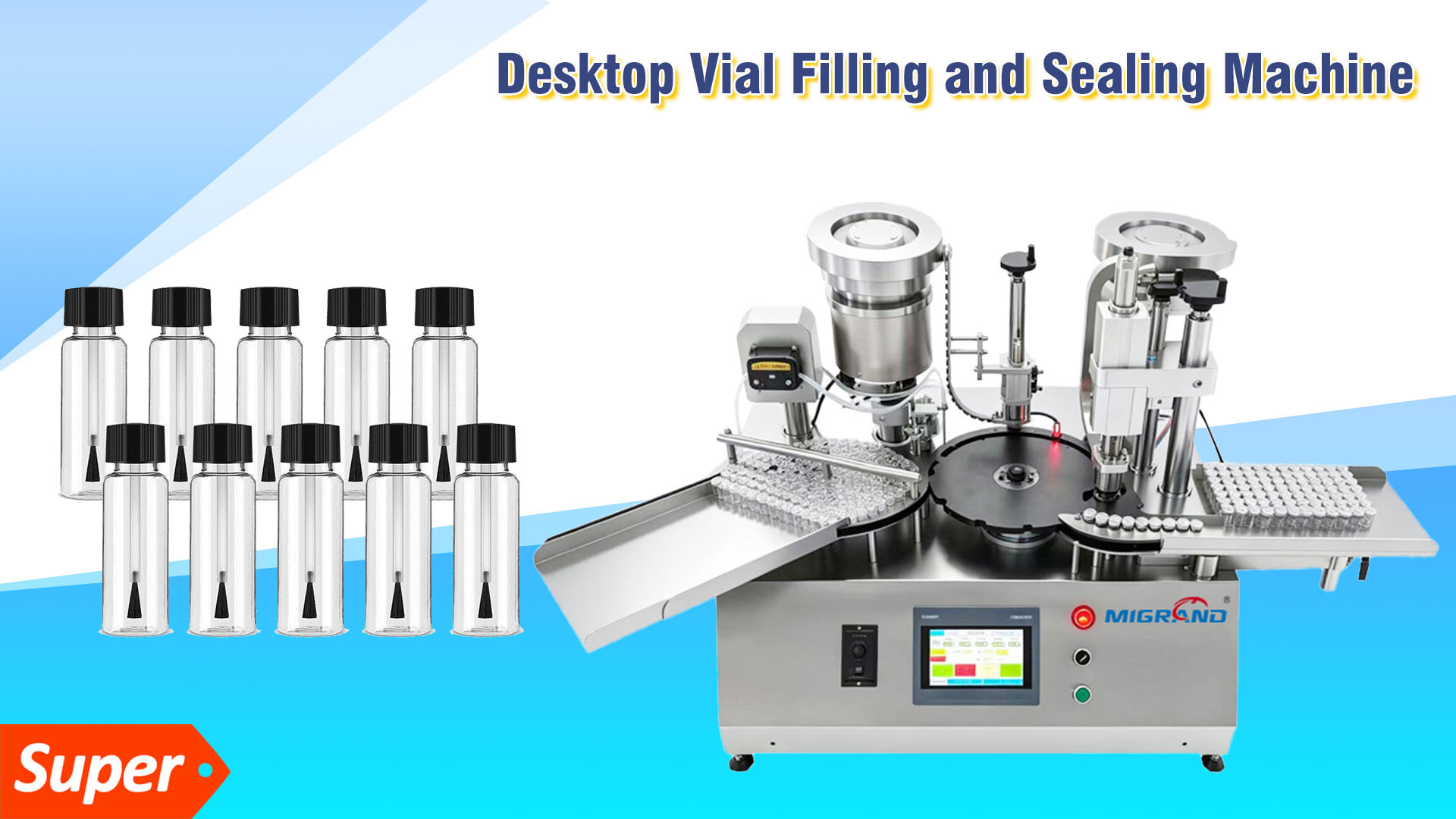 Benchtop Glass Vial Filling Capping Machine